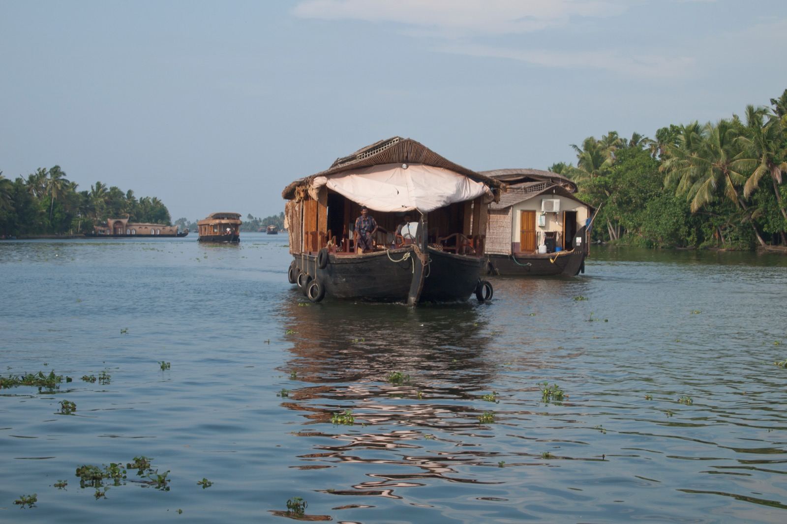 Houseboats on the Kerala backwaters